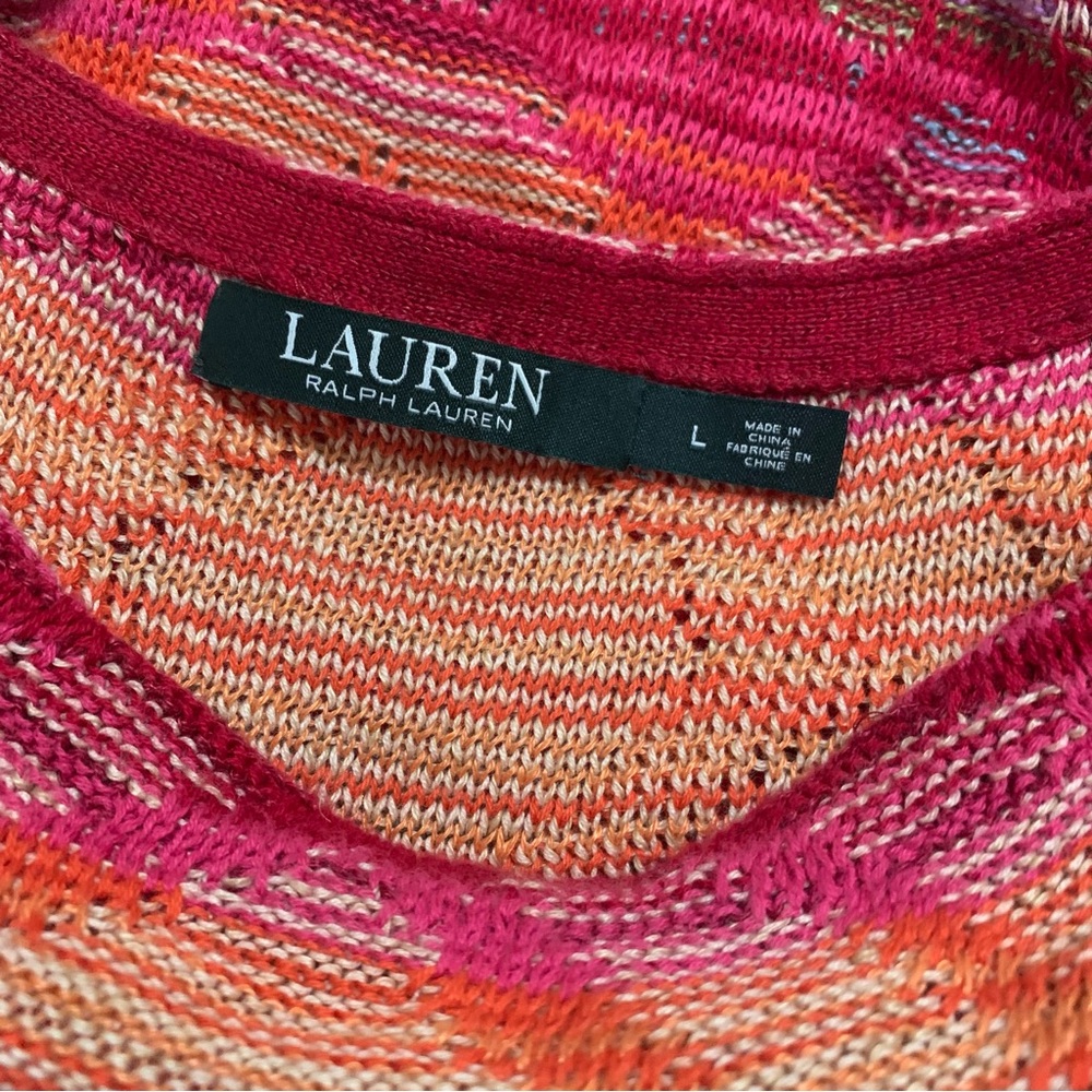 Ralph Lauren Southwestern Aztec Sleeveless Knit Sweater Dress - Picture 4 of 6